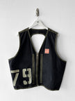 DIESEL - 1980s 2 in 1 BOMBER JACKET WITH LAYERED ZIPPED VEST