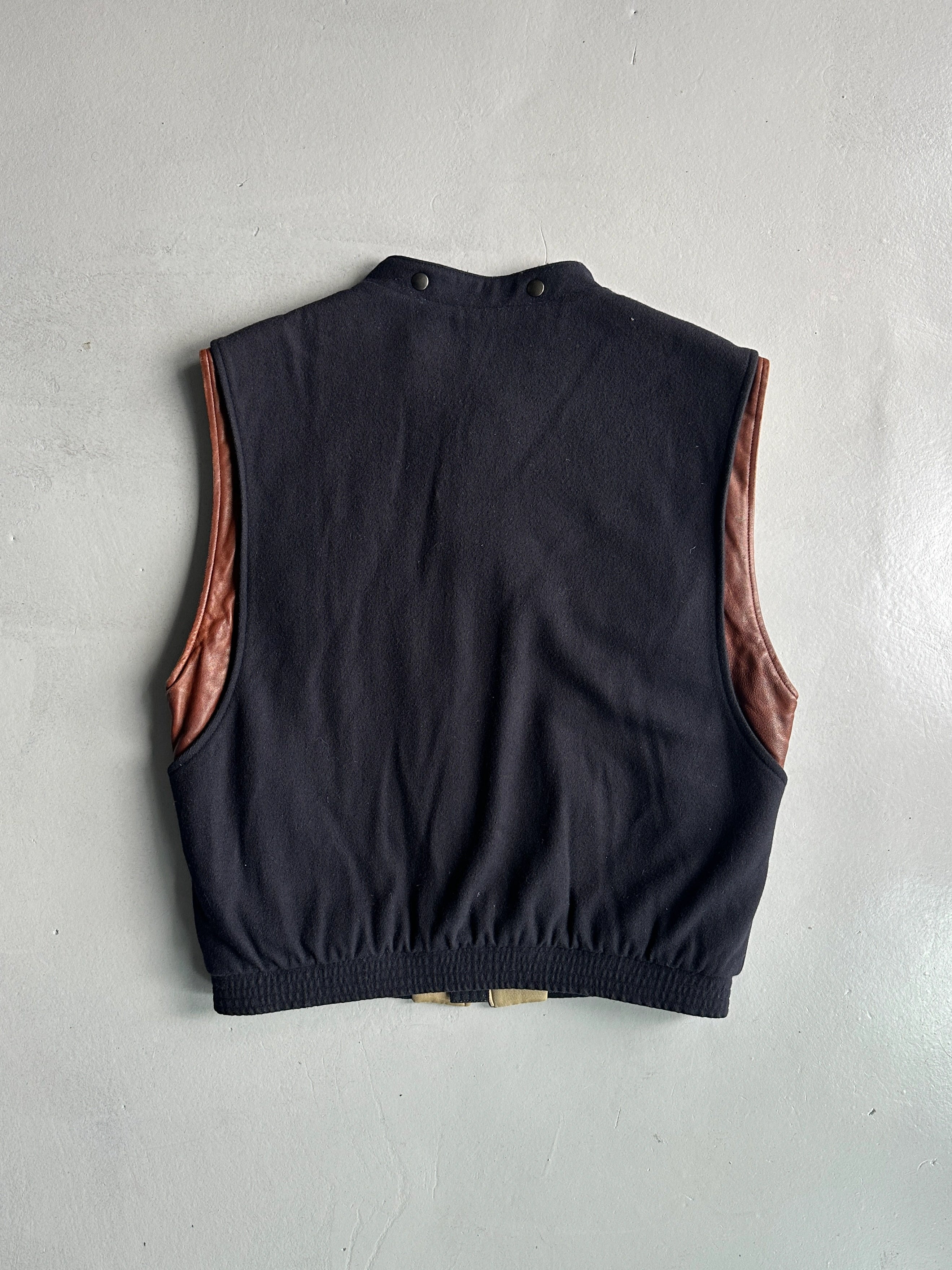 FAÇONNABLE BY ALBERT GOLDBERG - 1980s PANELED VEST GILET JACKET