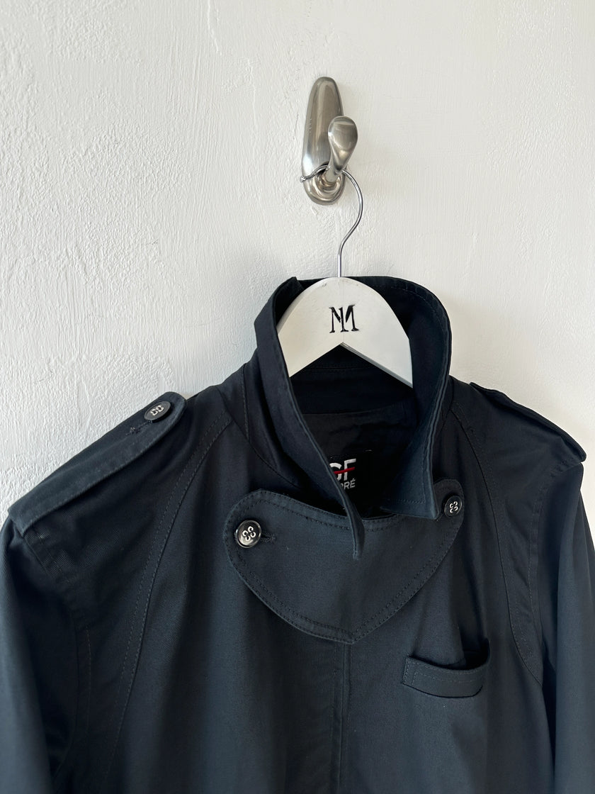 GIANFRANCO FERRÉ - S/S 2008 STRAIGHT FIT JACKET WITH OVERSIZED THROAT FLAP