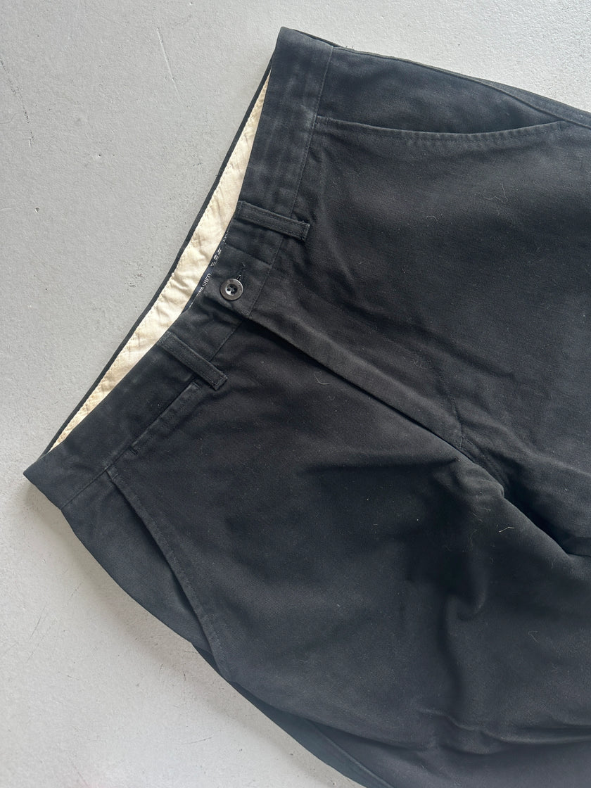 ARMANI JEANS - 1980s RELAXED FIT STONE WASHED TROUSERS