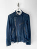TAVERNITI - early 2000s DENIM BIKER JACKET