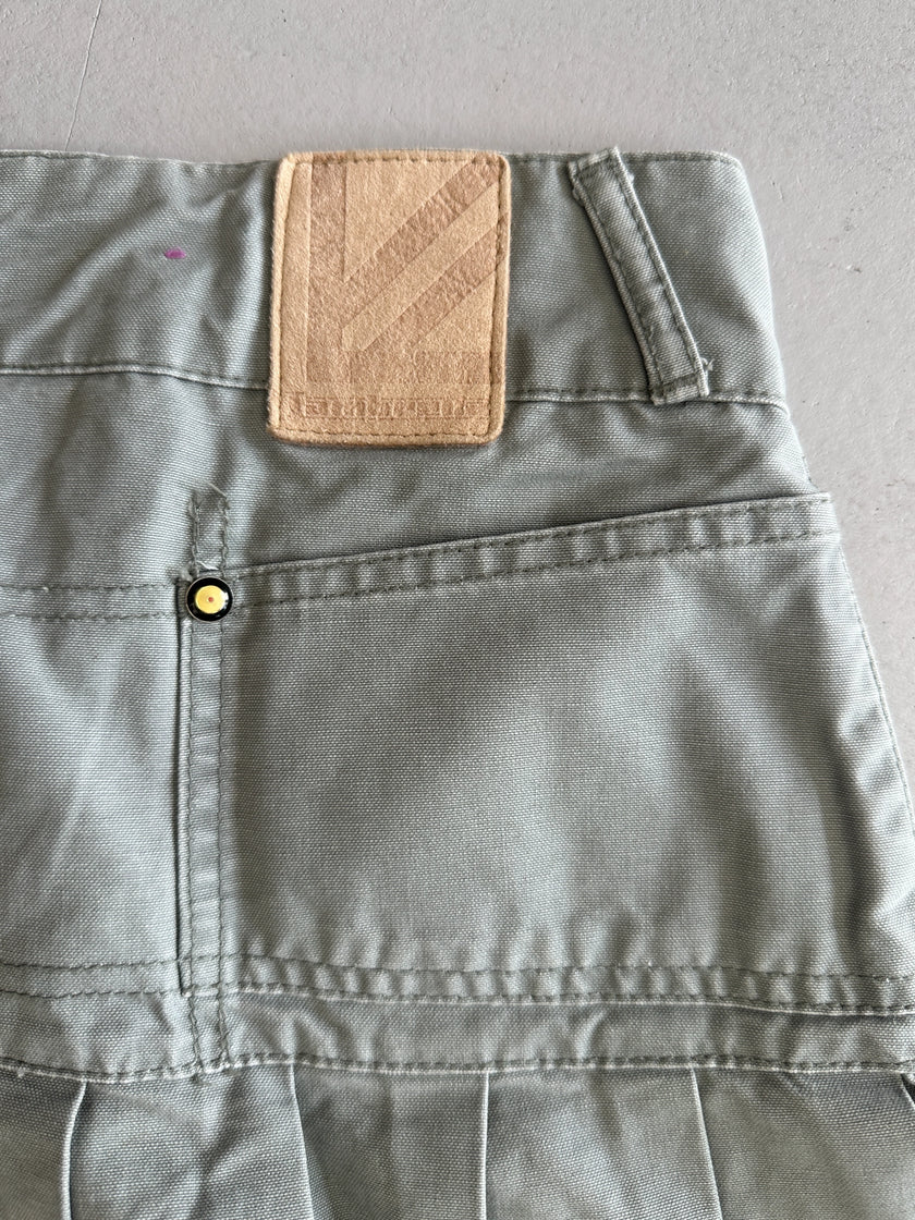 2000s PLEATED CARGO MINI SKIRT