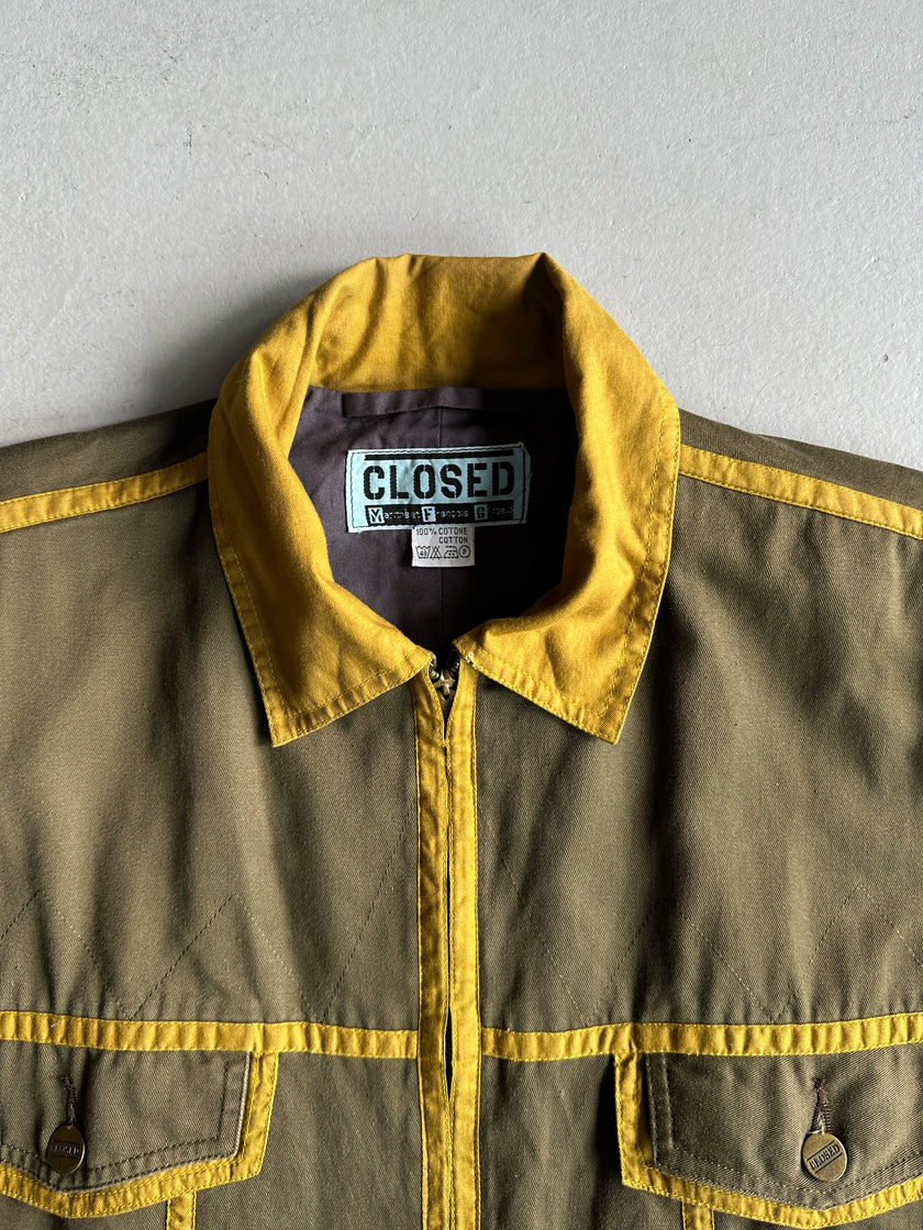 MARITHÉ + FRANÇOIS GIRBAUD X CLOSED - 1980s BOMBER JACKET WITH CONTRASTING PIPING