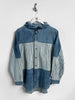 MARITHÉ + FRANÇOIS GIRBAUD - 1990s STONE WASHED HOODED DENIM SHACKET