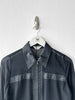 KANSAI YAMAMOTO - late 1990s CROP FIT SHEER JACKET WITH SATIN PANELING