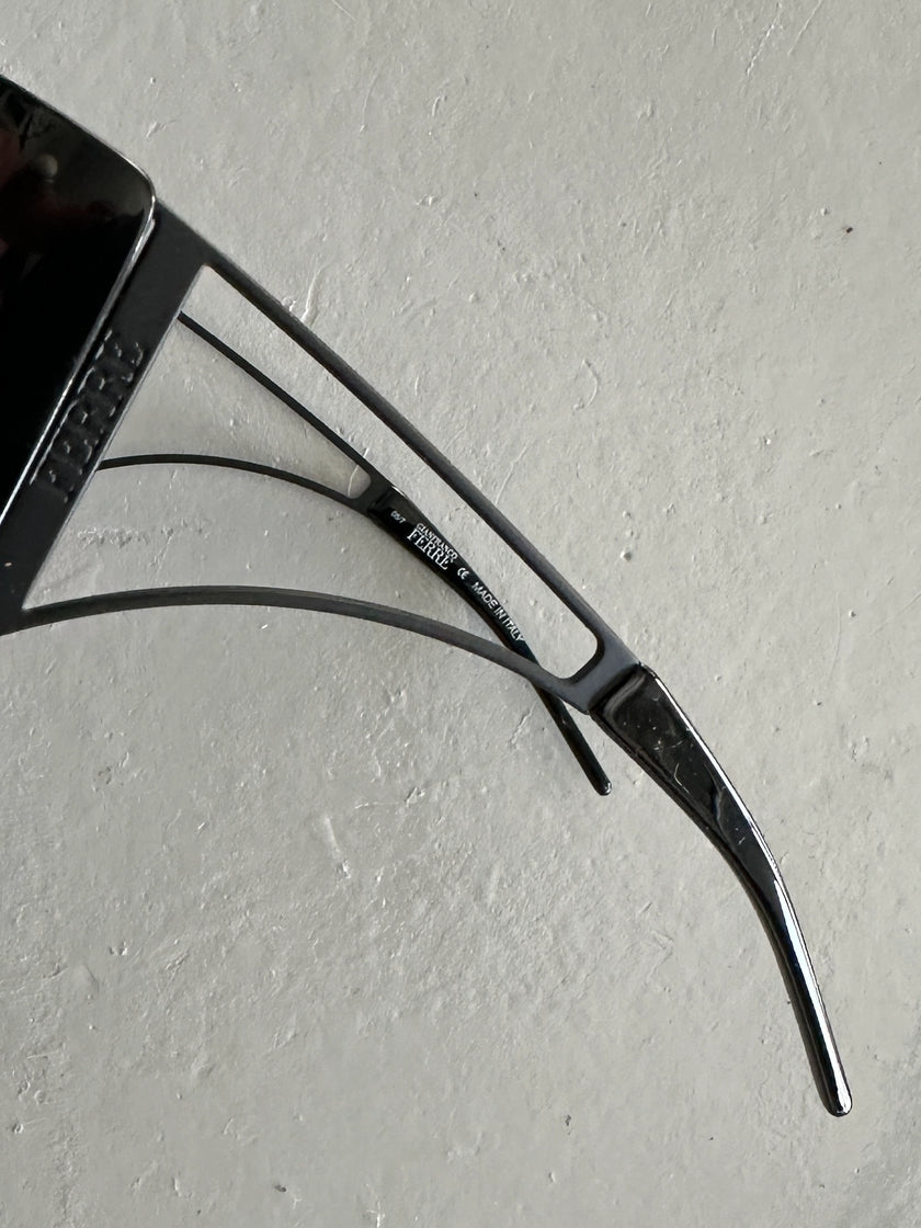 GIANFRANCO FERRÉ - 1990s WRAPAROUND SUNGLASSES WITH CUT OUT ARMS