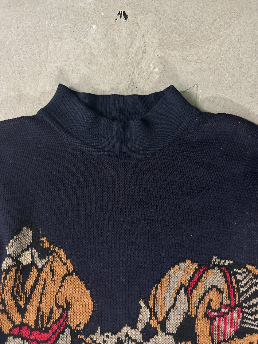 ICEBERG - 1980s MOCK NECK LONG JUMPER
