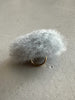BALENCIAGA - S/S 2021 FAUX FUR  POM POM BUTTON RING