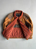1980s ITALIAN LABEL PANELED PUFFER BOMBER JACKET