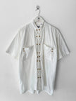 1980s SHORT SLEEVE SHIRT WITH DOUBLE BUTTON FRONT