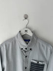 JUNYA WATANABE COMME DES GARÇONS - S/S 2005 CONTRAST BACK PANEL LONG SLEEVE SHIRT