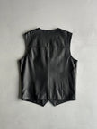 1990s LEATHER WAISTCOAT