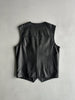 1990s LEATHER WAISTCOAT