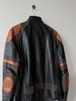 ANTONIO MARRAS - early 2000s PANELED LEATHER BIKER JACKET