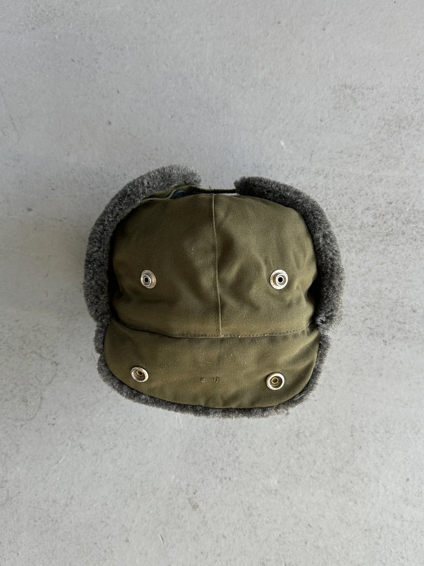 early 2000s TRAPPER SHEARLING HAT