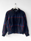 VALENTINO - 1980s BOXY FIT PLAID BOMBER JACKET
