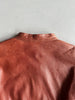 KENZO - 1990s ASYMMETRICAL LEATHER BIKER JACKET