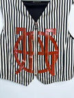JEAN PAUL GAULTIER - 1990s STRIPED VEST ZIPPED GILET