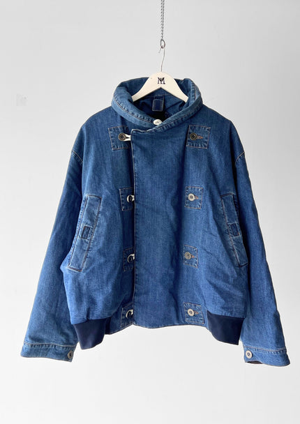 KATHARINE HAMNETT F/W 2017 RE-EDITION 1980s DENIM BOMBER JACKET