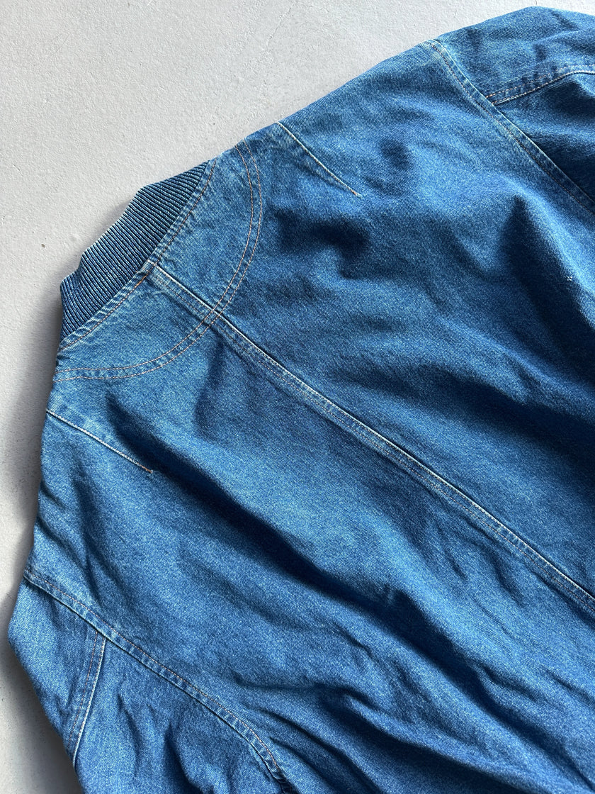 EMPORIO ARMANI - 1980s DENIM BOMBER JACKET