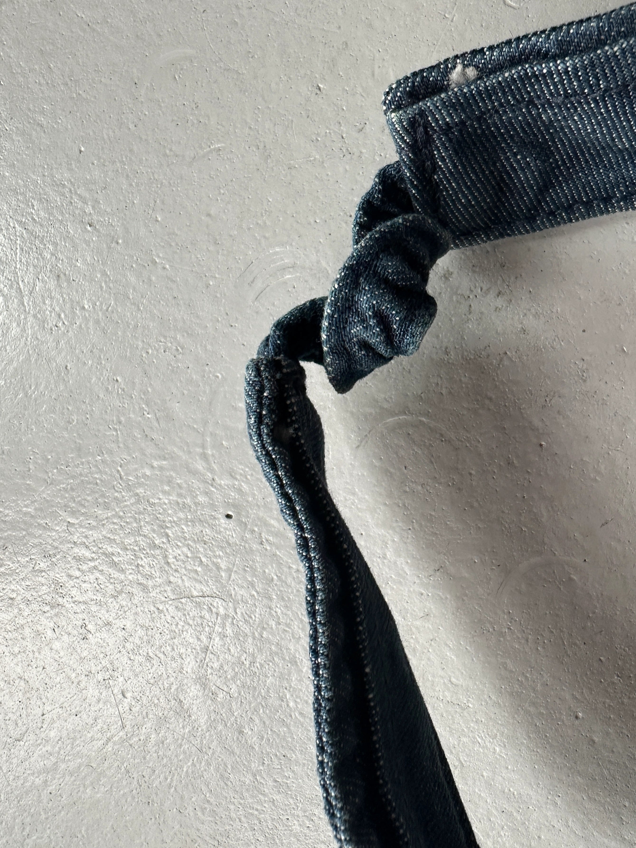 ARMANI JEANS- 1990s 2 IN 1 VISOR DENIM HAT