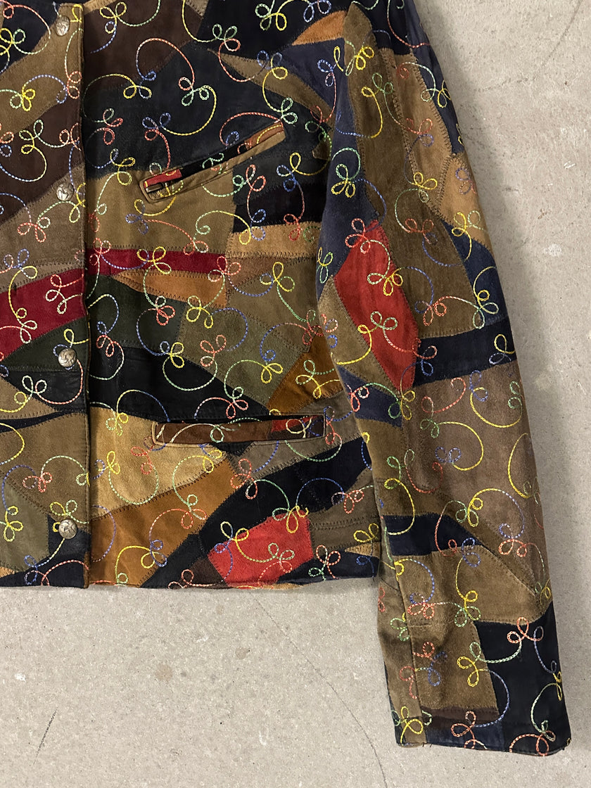 1970s JACKET WITH LEATHER PATCHES