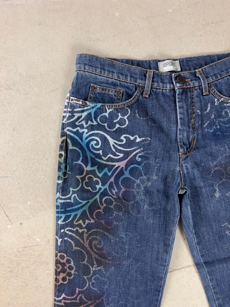 MISSONI - 2000s FLORAL PRINT JEANS