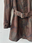 KATHARINE HAMNETT - 1990s CAMOUFLAGE CORDUROY TRENCH COAT