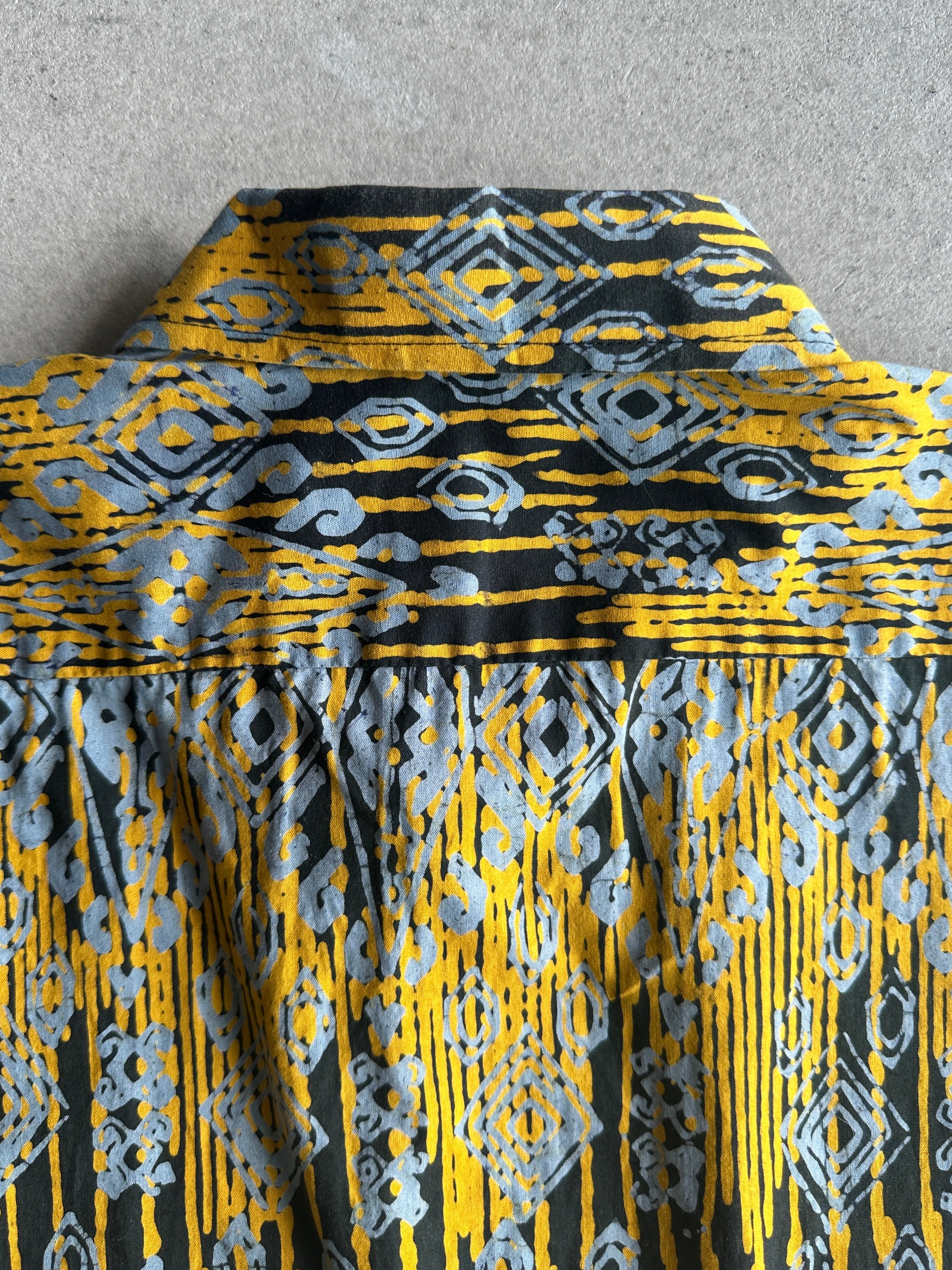 1980s JACQUARD PRINT HALF SLEEVE SHIRT