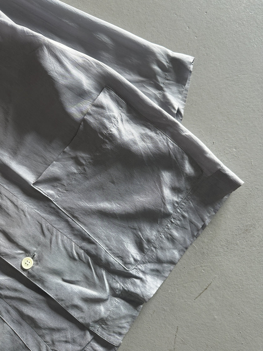 COMME DES GARÇONS ROBE DE CHAMBRE - F/W 1992 MULTI POCKET SATIN SHIRT