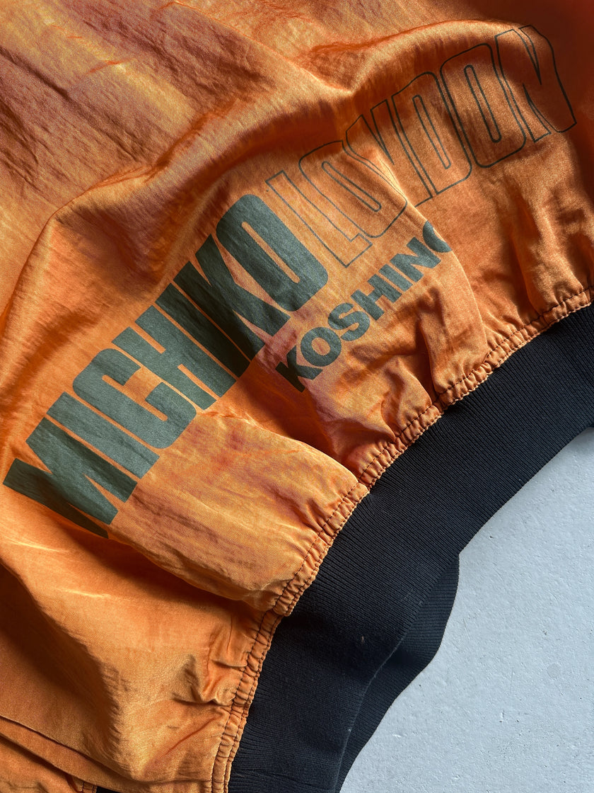 MICHIKO KOSHINO - 1990s CROPPED FIT NYLON BOMBER JACKET