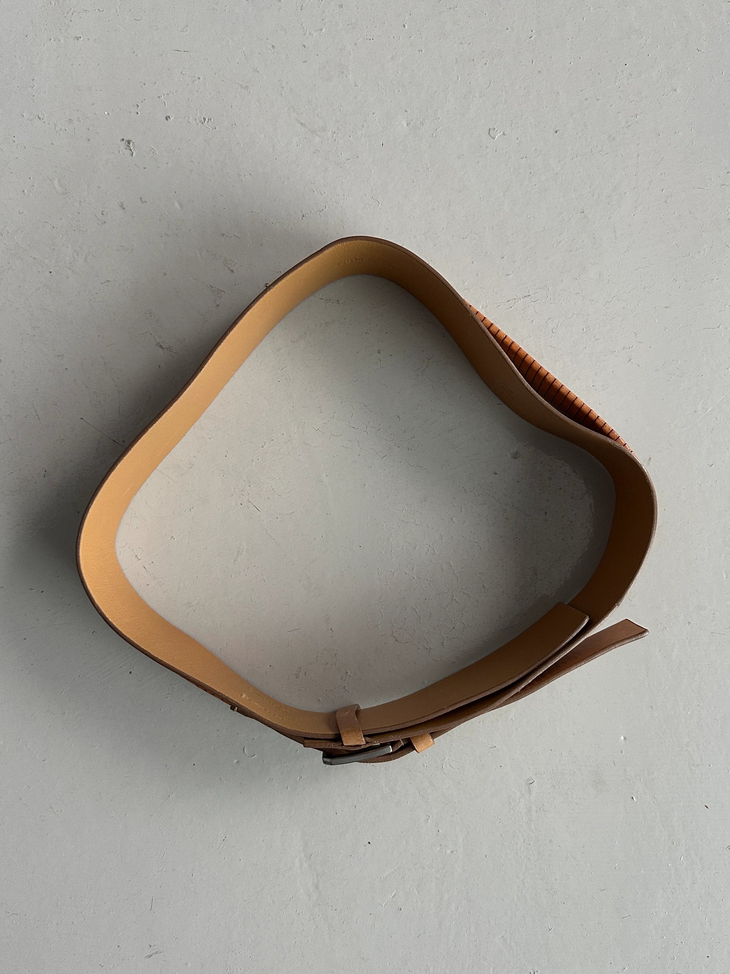 JIL SANDER - early 2000s LEATHER BELT