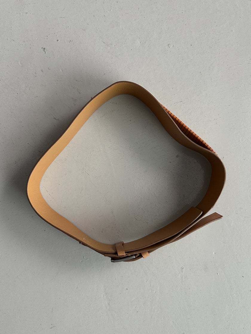 JIL SANDER - early 2000s LEATHER BELT