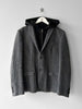 DANIELE ALESSANDRINI - 2000s SLIM FIT BLAZER WITH REMOVABLE HOOD PANEL