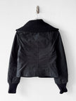 ICEBERG  - circa F/W 2003 STRAIGHT FIT JACKET WIT ZIP DETAILS AND KNIT INSERTS AT SLEEVE