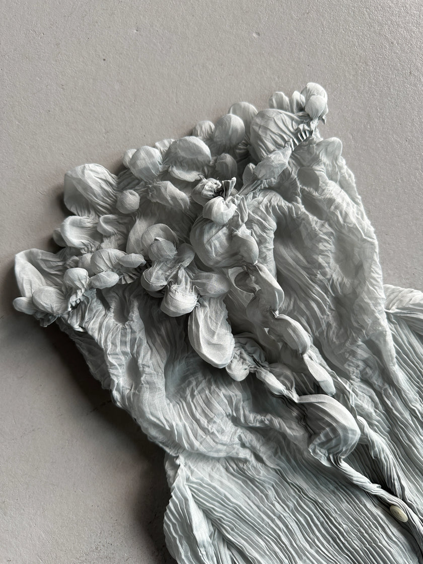 ISSEY MIYAKE - F/W 2000 BUBBLE PLEATED BUTTONED BLOUSE