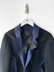 UNDERCOVER - F/W 2014 OVERSIZED DECONSTRUCTED WOOL COAT WITH RAW EDGES