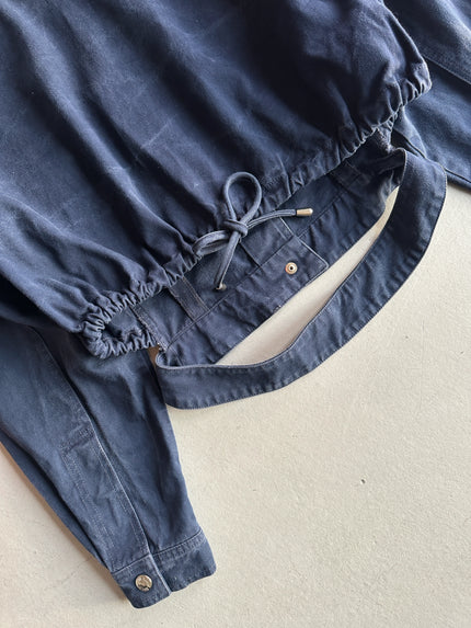 CLAUDE MONTANA - 1990s DECONSTRUCTED CROP FIT JACKET WITH STAR STUDS