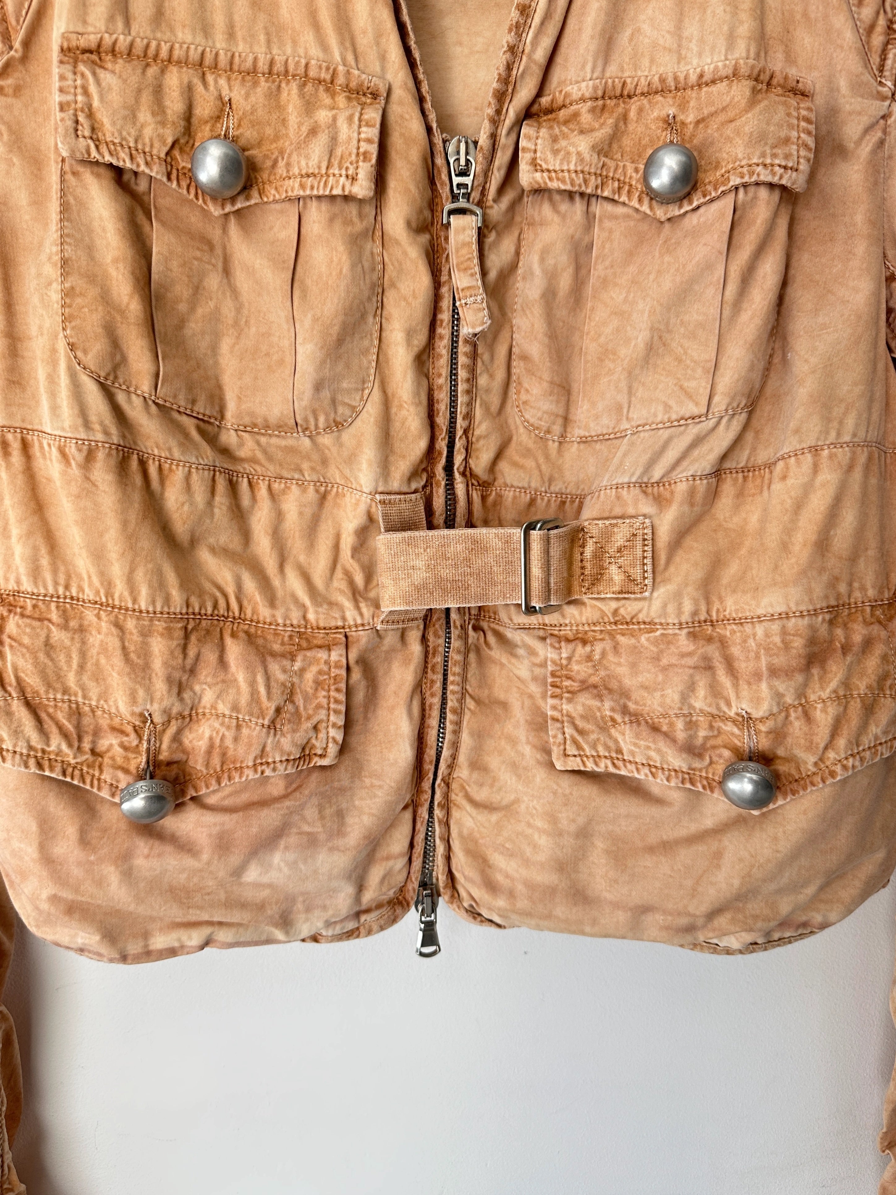 JEAN PAUL GAULTIER - early 2000s CROP FIT DYED JACKET
