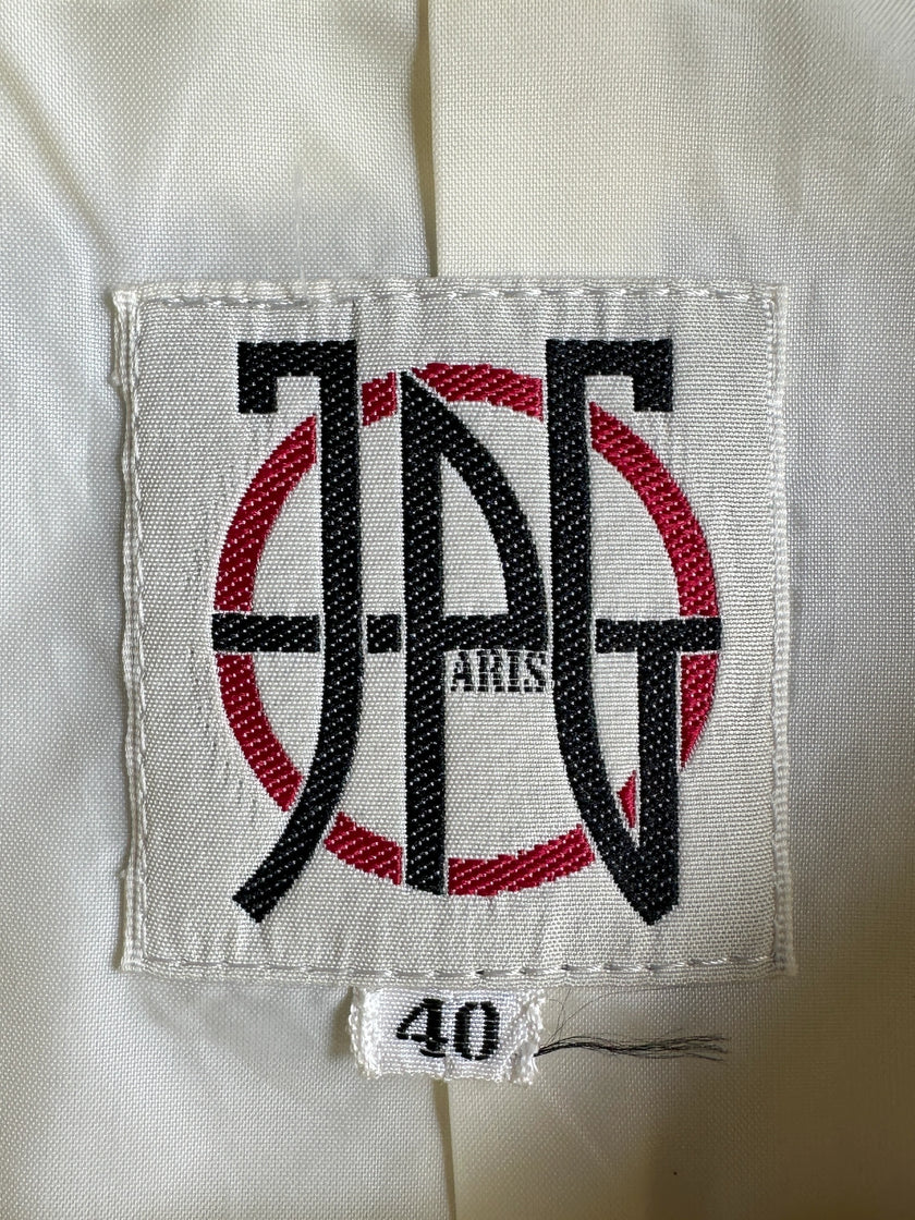 JEAN PAUL GAULTIER JPG  - 1980s SAFE SEX DOUBLE BREASTED NYLON JACKET