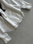 COMME DES GARÇONS - A/W 2010 RUFLLED FRONT SILKY LONG SLEEVE SHIRT