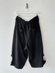 YOHJI YAMAMOTO - S/S 2025 TRACK SHORTS WITH CUT OUT DETAILS AT HEM