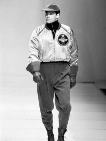 ARMANI JEANS - F/W 1988 STONE WASHED BOMBER JACKET