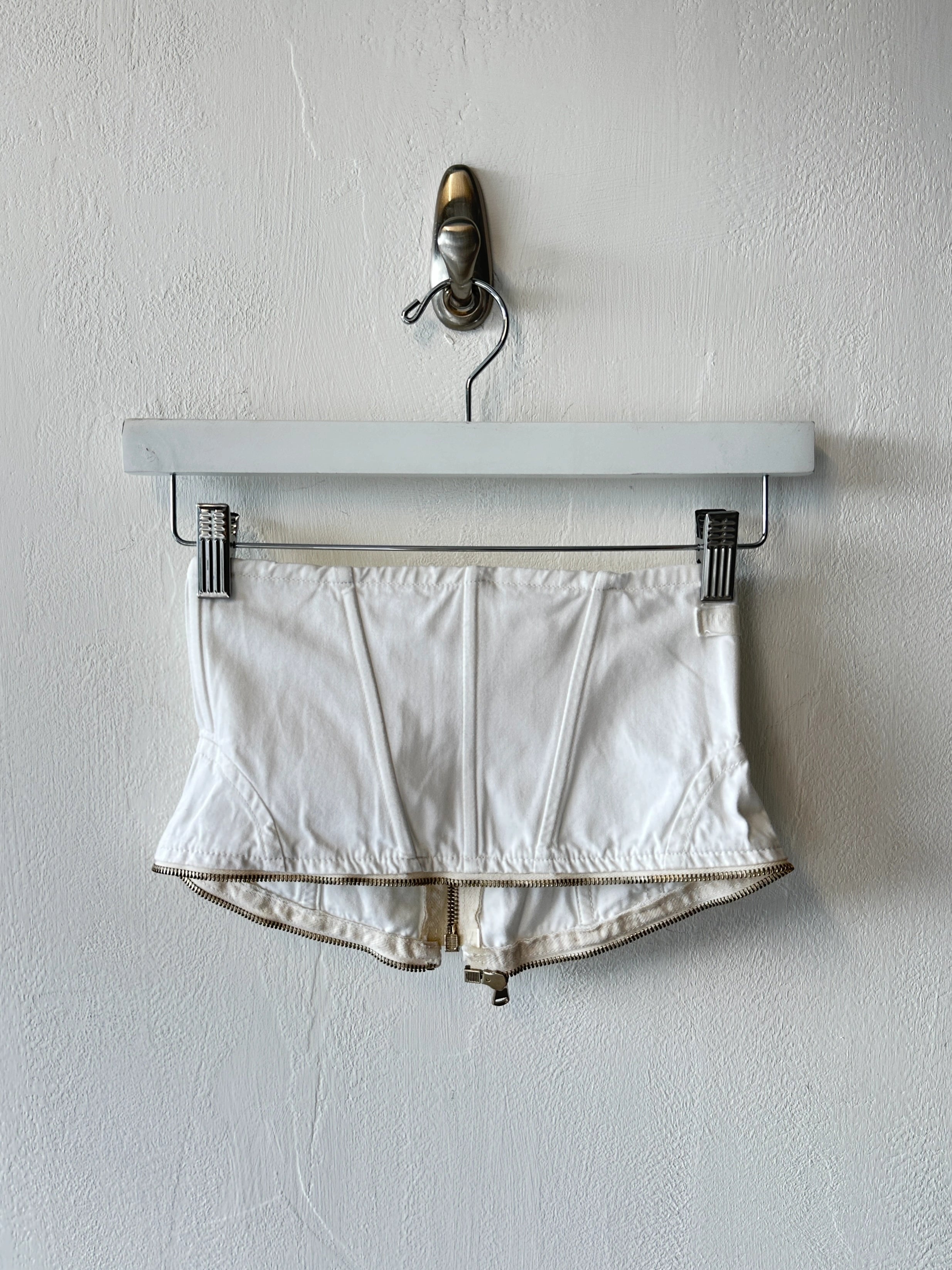 JIMMY TAVERNITI - 1990s CROPPED TROUSERS WITH ZIP OFF WAIST PANEL