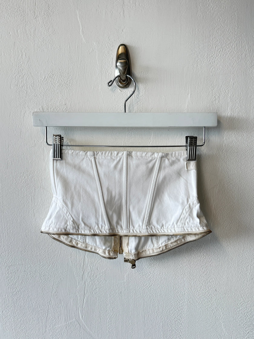 JIMMY TAVERNITI - 1990s CROPPED TROUSERS WITH ZIP OFF WAIST PANEL