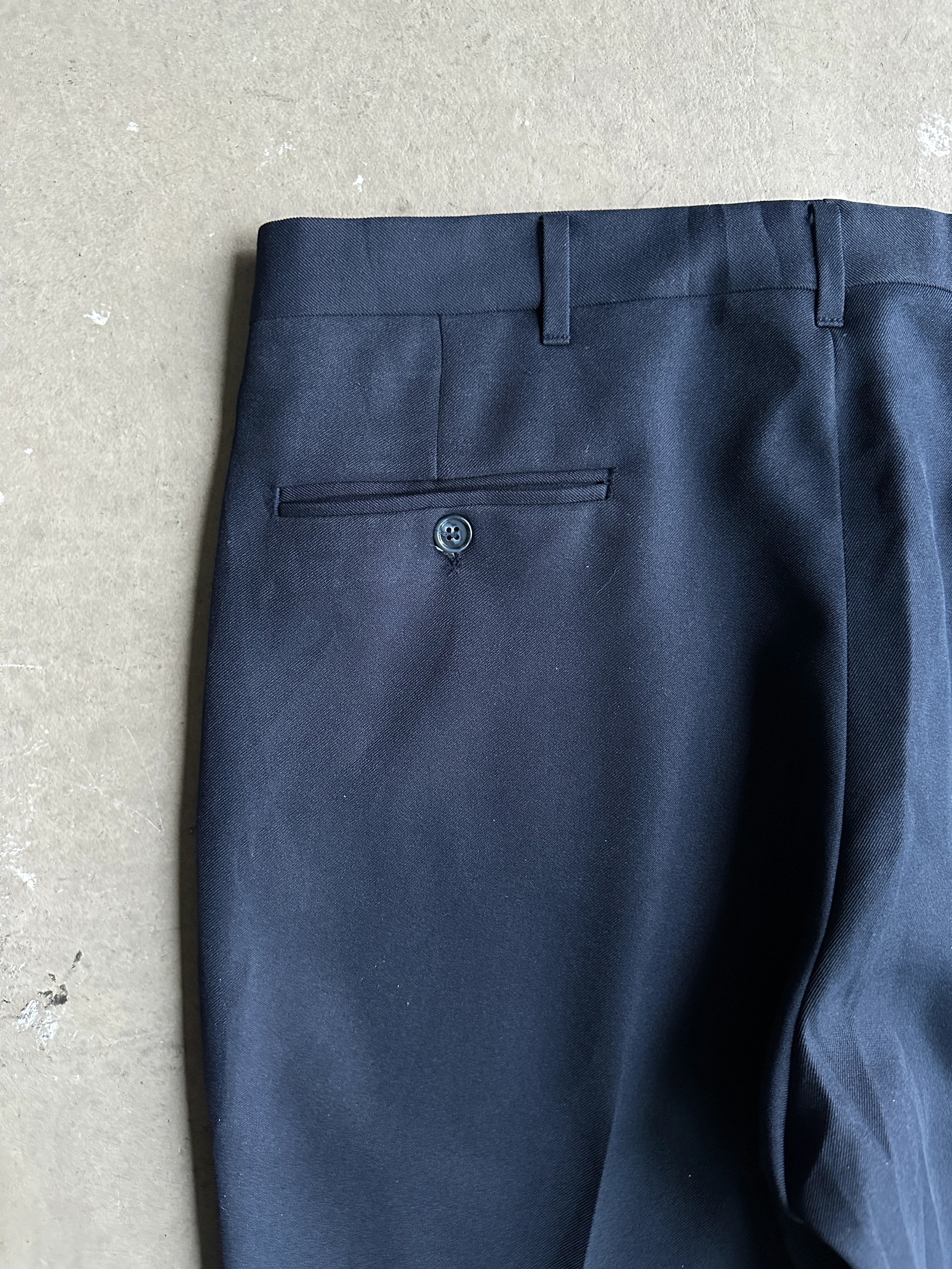 1980s RELAXED FIT TAILORED TROUSERS