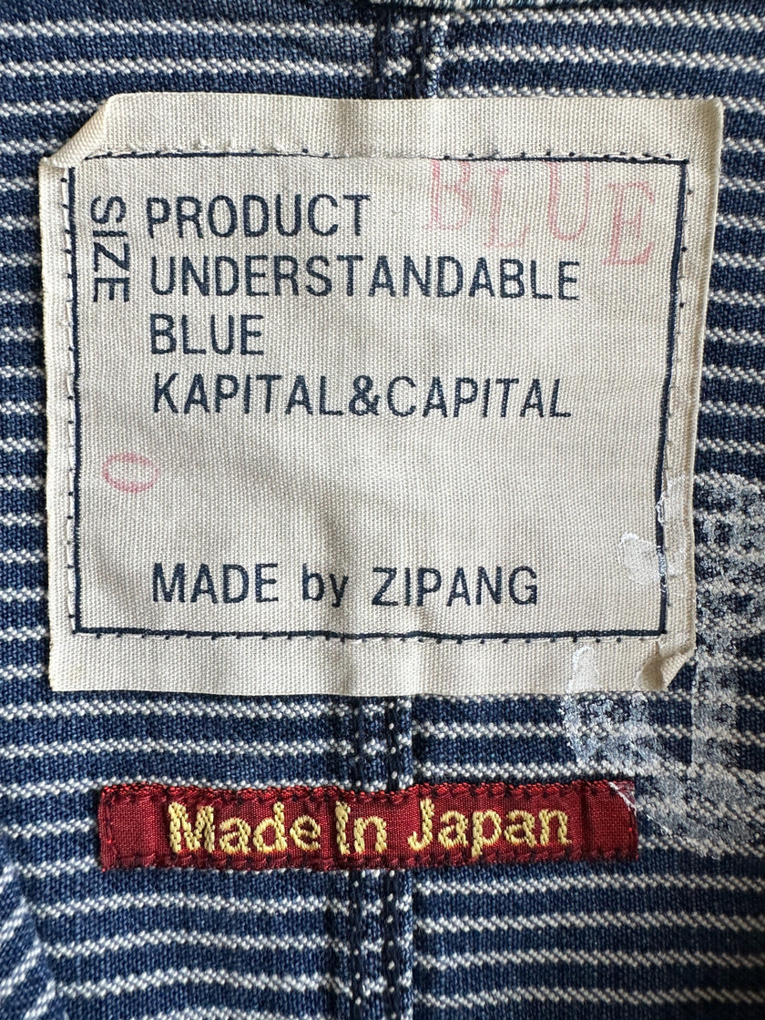 KAPITAL - 1990s BUTTON DOWN STRIPED DENIM DRESS