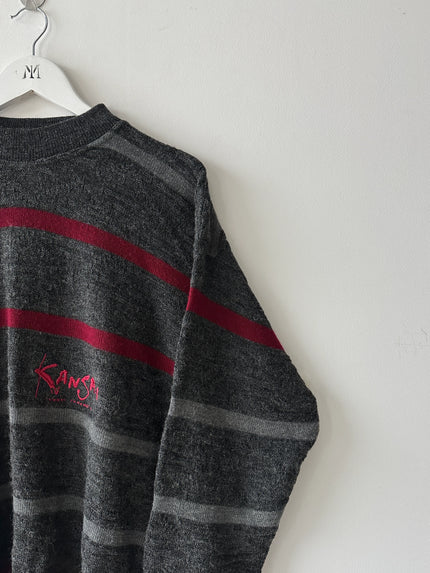 KANSAI YAMAMOTO - 1990s DROPPED SHOULDERS KNIT JUMPER