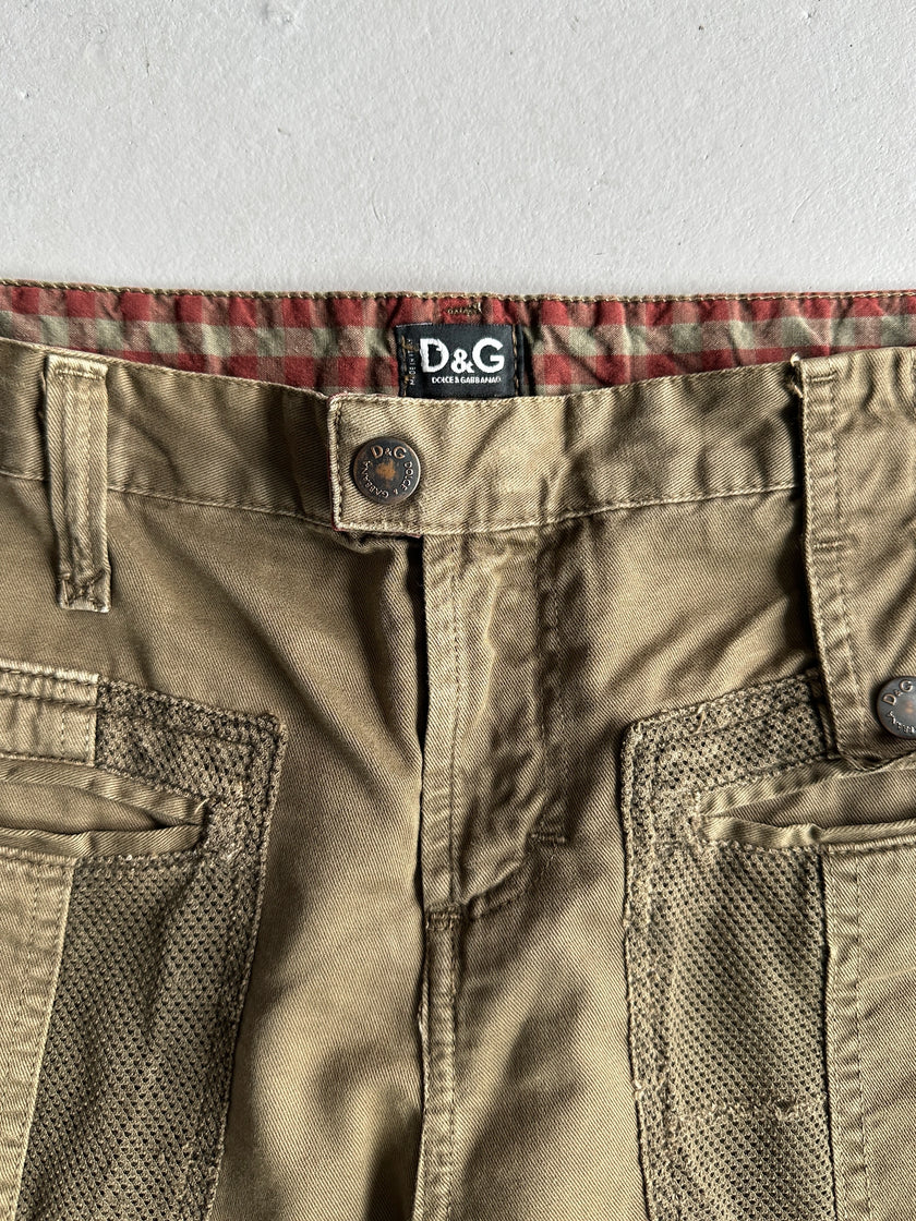 DOLCE & GABBANA - S/S 2003 MULTI POCKET CARGO TROUSERS