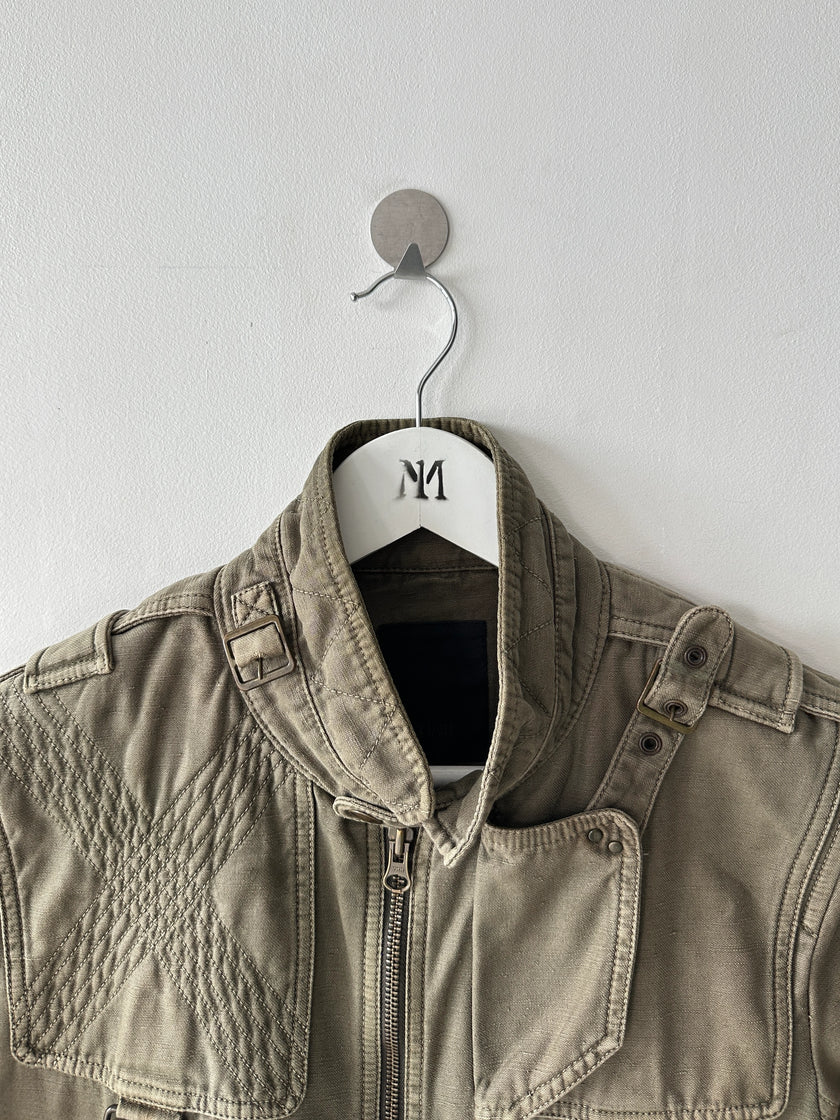 HALB BY KIMINORI MORISHITA  - 2000s STRAIGHT FIT JACKET WITH BONDAGE DETAILS